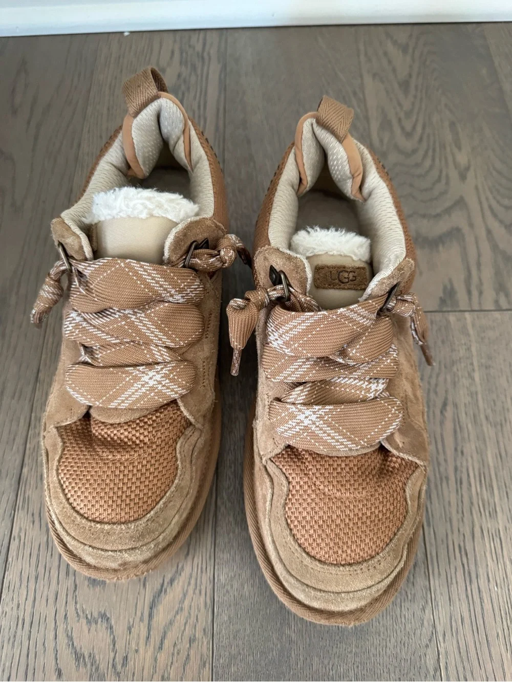 UGG fuzzy boots size 6